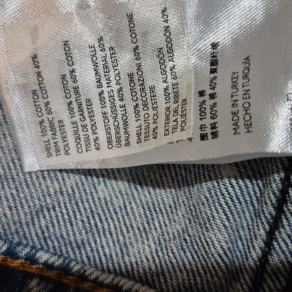 Free People Blue Denim Jacket with Gray Hood - Picture 11 of 16